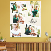 Moderne Multi-Foto-Familie natürliche Wohngestaltu Leinwanddruck (Insitu (Wohnzimmer))