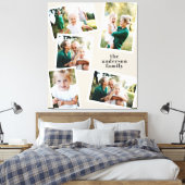 Moderne Multi-Foto-Familie natürliche Wohngestaltu Leinwanddruck (Insitu (Schlafzimmer))