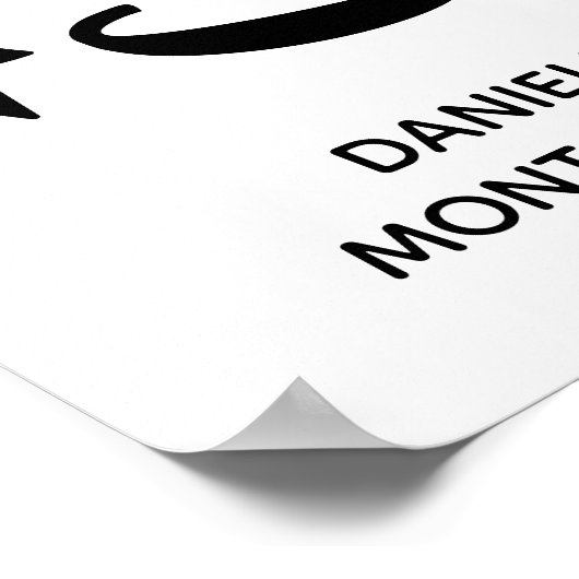 Moderne Multi-Foto-Graduierungspartei Poster (Ecke)