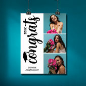 Moderne Multi-Foto-Graduierungspartei Poster