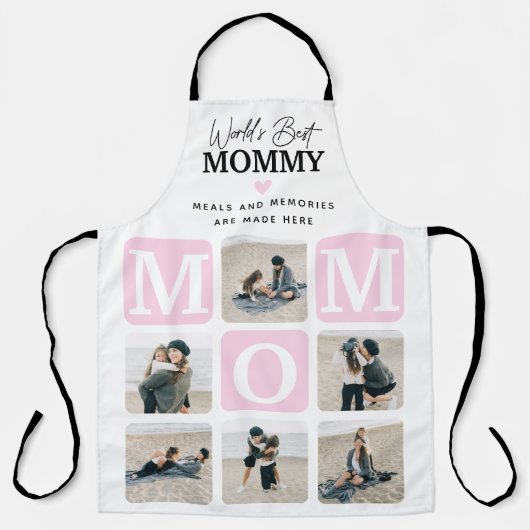 Moderne Multi Foto Grid Niedlich MAMA Geschenkidee Schürze (Vorderseite)