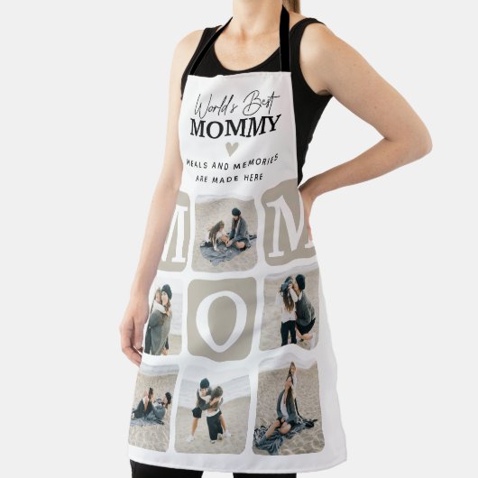 Moderne Multi Foto Grid Niedlich MAMA Geschenkidee Schürze (InSitu)
