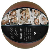 Moderne Multi Foto Grid World ist der beste Vater Basketball (Vorderseite)