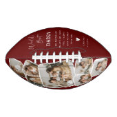 Moderne Multi Foto Grid World ist der beste Vater Football (Vorderseite)
