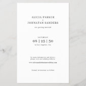 Moderne Multi-Foto Hochzeit sparen das Datum Flyer (Hinten)