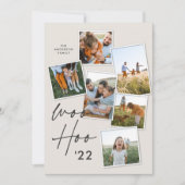 Moderne Multi-Foto-Rost-Weihnachten - Neues Jahr (Vorderseite)