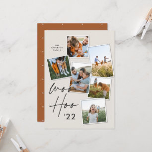 Moderne Multi-Foto-Rost-Weihnachten - Neues Jahr