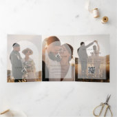 Moderne Multi-Foto-UAWG Dreifach Gefaltete Einladung (Innenseite)