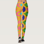 Moderne Multicolor-abstrakte "Ratti_Creative_Arts" Leggings (Rückseite)