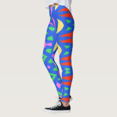 Moderne Multicolor-abstrakte "Ratti_Creative_Arts" Leggings (Links)