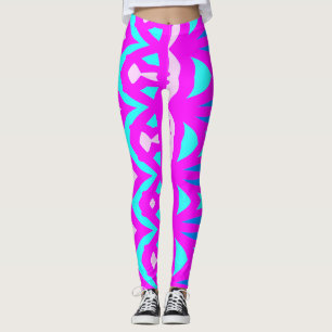 Moderne Multicolor-abstrakte "Ratti_Creative_Arts" Leggings