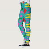 Moderne Multicolor-abstrakte "Ratti_Creative_Arts" Leggings (Links)