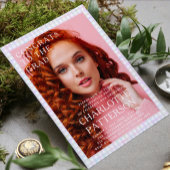 Moderne Multicolor Gingham Foto Graduation Party Einladung