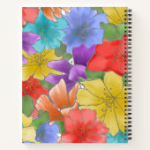 Moderne Multicolor Wasserfarbe Blumendankbarkeit Notizblock (Rückseite)