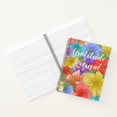 Moderne Multicolor Wasserfarbe Blumendankbarkeit Notizblock (Innenseite)