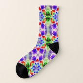 Moderne Multicolorfarben über das gesamte Stoffmus Socken (Links - Außen)