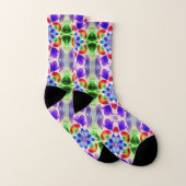 Moderne Multicolorfarben über das gesamte Stoffmus Socken (Paar)