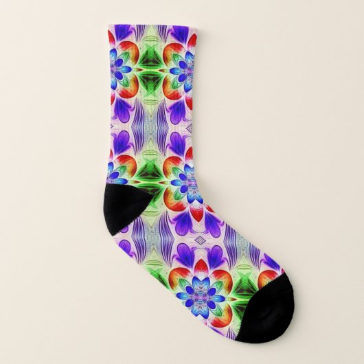 Moderne Multicolorfarben über das gesamte Stoffmus Socken (Links - Innen)
