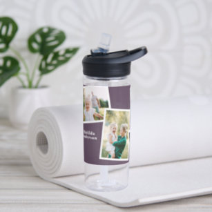 Moderne Multifamilie lila, einfache Foto Trinkflasche