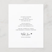 Moderne Multifoto-Collage Hochzeit danke (Rückseite)