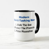 Moderne Multitasking-Moonshiner-Tasse Tasse (VorderseiteRechts)