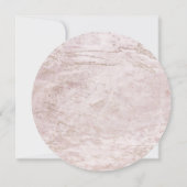 Moderne Murmeln in Mauve Rose Gold Circle Wedding Einladung (Rückseite)