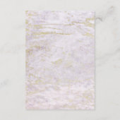 Moderne Murmeltiere in Violet mit Details zur Gold Begleitkarte (Rückseite)