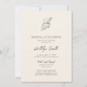 Moderne Muschel Beach Ocean Wedding Bridal Luncheo Einladung (Vorderseite)