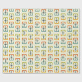 Moderne Muscheln der Sternexplosion des Mittelalte Geschenkpapier (Flach)