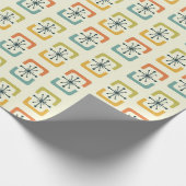 Moderne Muscheln der Sternexplosion des Mittelalte Geschenkpapier (Ecke)