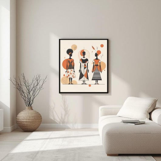 Moderne Muse – Abstrakte feminine Geometrie II Poster