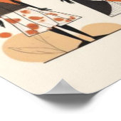 Moderne Muse – Abstrakte feminine Geometrie II Poster (Ecke)