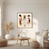 Moderne Muse – Abstrakte feminine Geometrie IV Poster