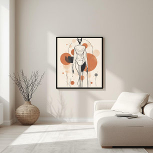 Moderne Muse – Abstrakte feminine Geometrie X Poster