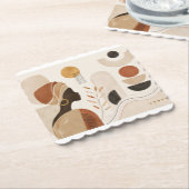 Moderne Muse Papier Untersetzer | Artisan Abstrakt (angewinkelt)