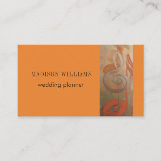 Moderne Musik-Minimalistische Kunst Visitenkarte