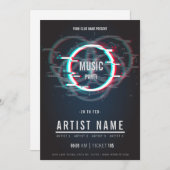 Moderne Musik Party Flyer Ankündigung (Vorne/Hinten)