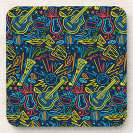 Moderne Musikinstrumentenliebhaber Getränkeuntersetzer