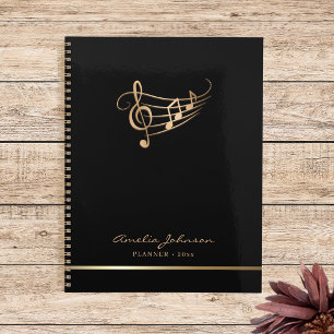 Moderne Musiknoten Gold Elegant individuell anpass Planer