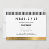 Moderne Muster Abschluss Ankündigung/Einladung Einladung (Rückseite)