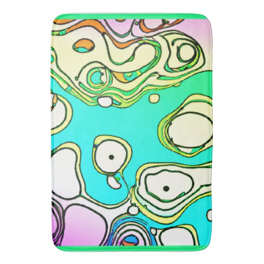 Moderne Muster Art Design Badematte (Vorderseite Vertikal)