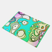 Moderne Muster Art Design Fußmatte (Schrägansicht)