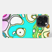 Moderne Muster Art Design iPhone Hülle (Rückseite (Horizontal))