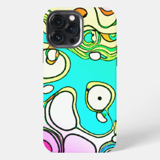 Moderne Muster Art Design iPhone Hülle (Rückseite)