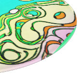 Moderne Muster Art Design Schneidebrett (Ecke)