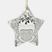 Moderne Muster der urbanen Flora Keramik Ornament (Rechts)