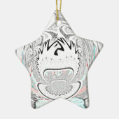 Moderne Muster der urbanen Flora Keramik Ornament (Links)