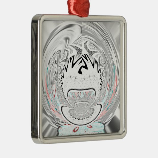 Moderne Muster der urbanen Flora Ornament Aus Metall (Rechts)