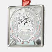 Moderne Muster der urbanen Flora Ornament Aus Metall (Links)