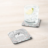 Moderne Muster der urbanen Flora Untersetzer (Rechte Seite)